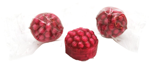 Primrose Individually Wrapped Filled Raspberry Hard - Sweetgourmet Wrapped Filled Red Raspberries 1.5 Lb (500x500), Png Download
