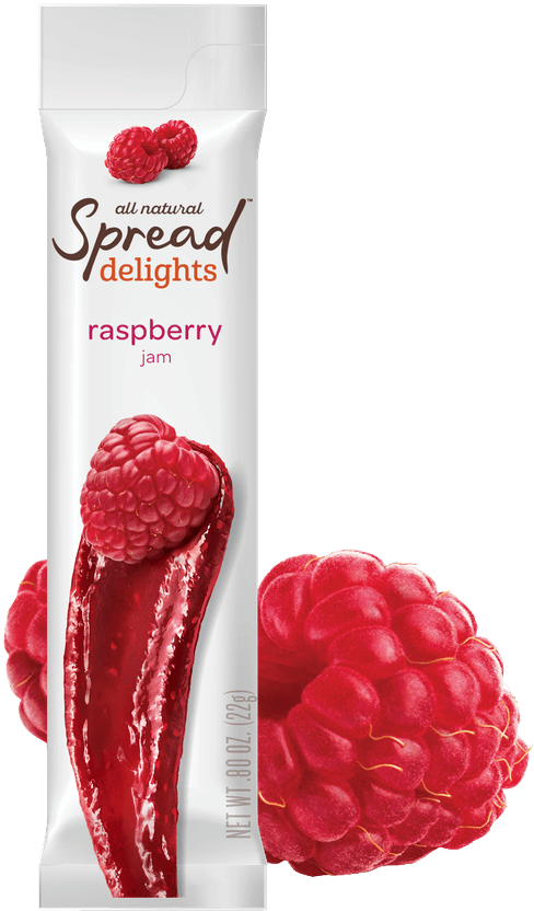 Spread Delights Raspberry Jam With Raspberries - Raspberry (589x1024), Png Download