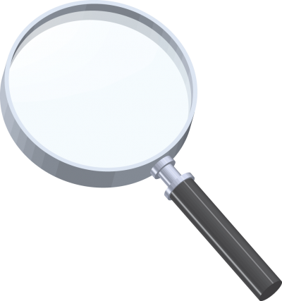Magnifying Clipart Photo - Magnifying Glass (400x427), Png Download