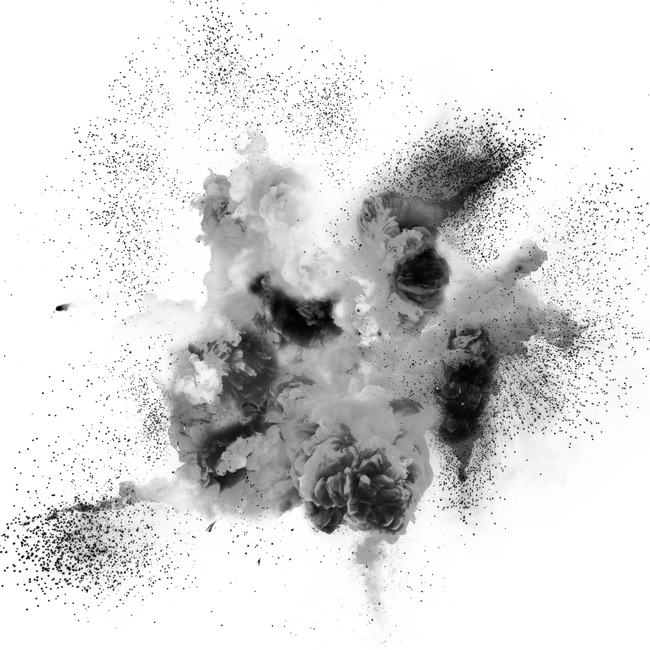 Drawing Explosion Smoke - Explosion (650x650), Png Download