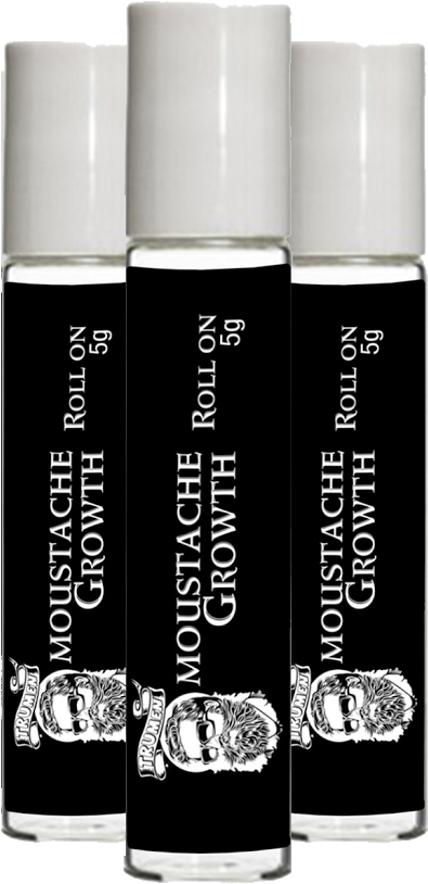 Pack Of 3 Moustache Growth Roll-on By Trumen - Eye Liner (869x869), Png Download