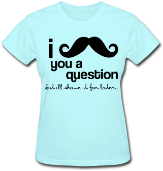 This - Mustache You A Question Tote Bag, Adult Unisex, Natural (378x378), Png Download