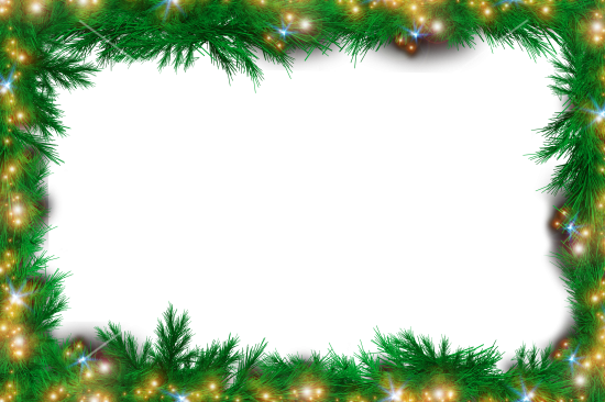 Holiday Framework Png - Christmas Tree (550x366), Png Download