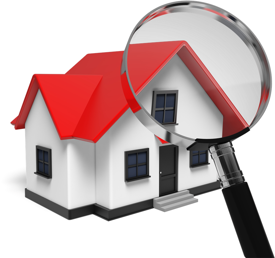 Selling Clipart Freeuse Stock - Magnifying Glass With House Clipart (1083x1000), Png Download