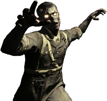 Download Zombie Free Transparent - Call Of Duty Black Ops 1 Zombies Png (400x357), Png Download