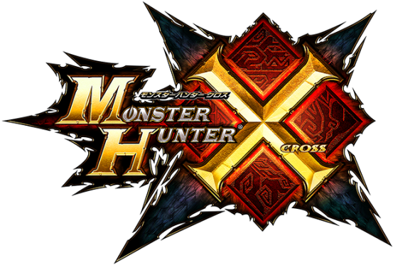 Monster Hunter X - Monster Hunter Cross Logo (575x382), Png Download