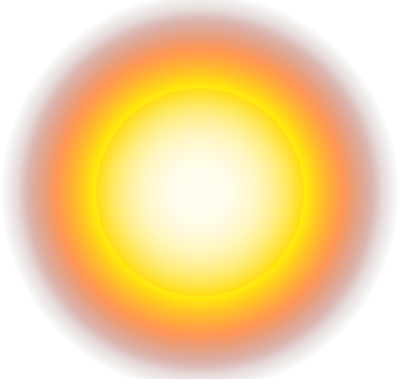 Psd Detail Glowing Sun Sun Glow Png - Circle (400x379), Png Download