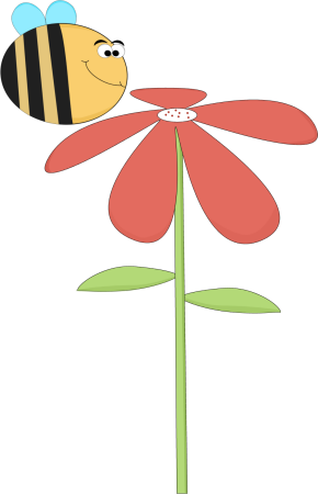 Funny Bee Smelling A Flower - Birthday Phrases For Granddaughter (290x450), Png Download