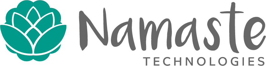 Namaste Technologies Inc - Namaste Technologies Logo (854x213), Png Download