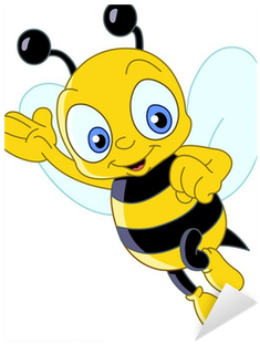Cafepress Jumping Bee Sticker Square Bumper Car Decal (400x400), Png Download