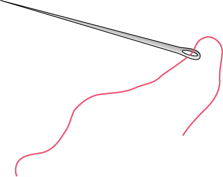 Sewing Needle Png Hd - Needle And Thread Transparent (909x720), Png Download