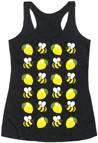 Lemon And Bee Racerback Tank Top - Que Syrah Syrah Shirt (484x484), Png Download