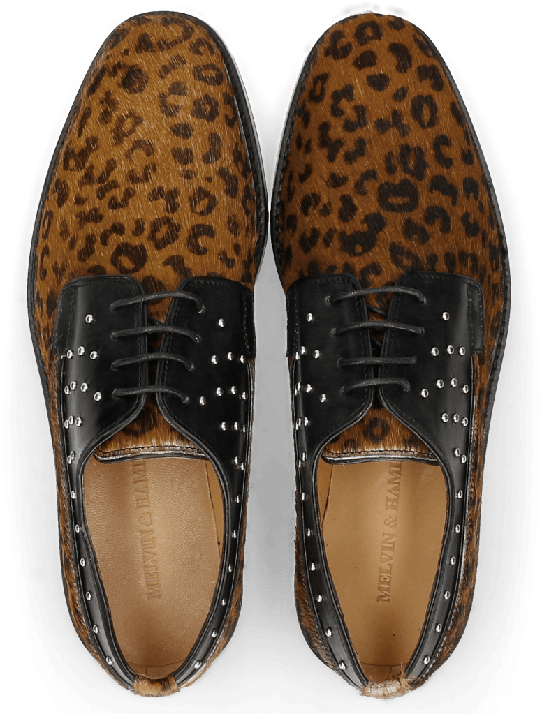 Derby Shoes Katrin 2 Black Hair On Leo Cappu - Sneakers (1024x1024), Png Download