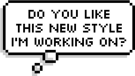 Pixel Speech Bubble (477x297), Png Download