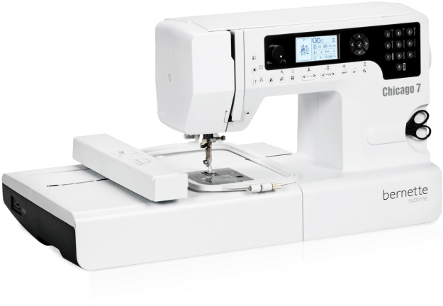 Bernettechicago - Bernette Chicago 7 Swiss Design Embroidery Machine (640x561), Png Download