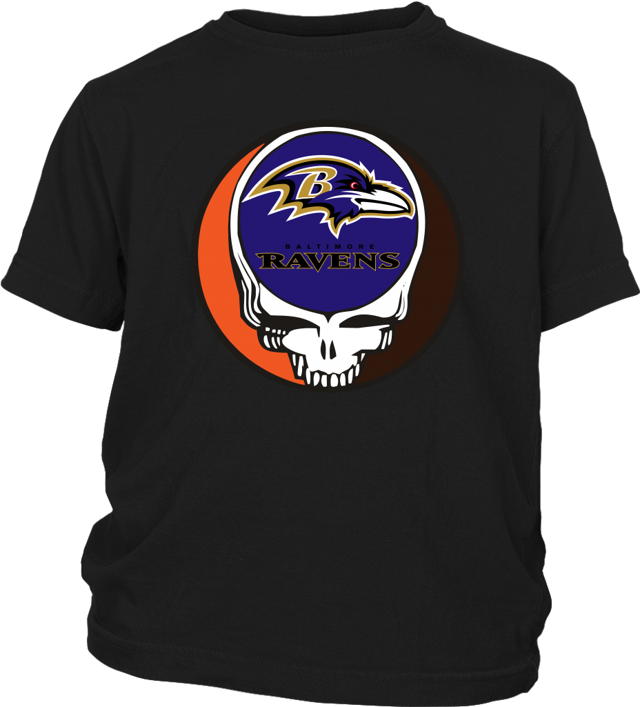 Nfl Baltimore Ravens Grateful Dead Steal Your Face - Shirt (1024x1024), Png Download