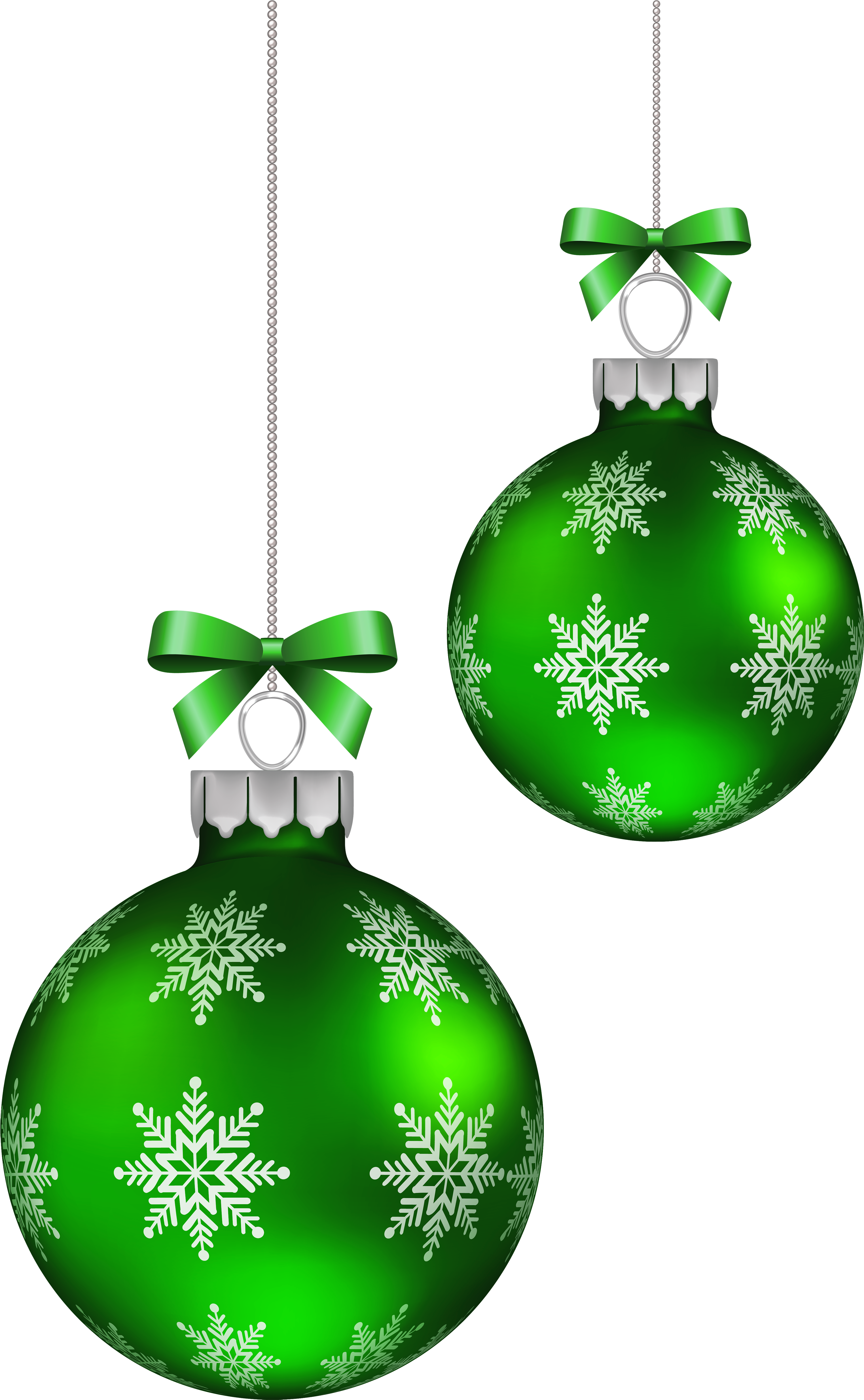 Green Christmas Balls Decoration Png Clipart Image - Christmas Red Balls Png (3135x5000), Png Download