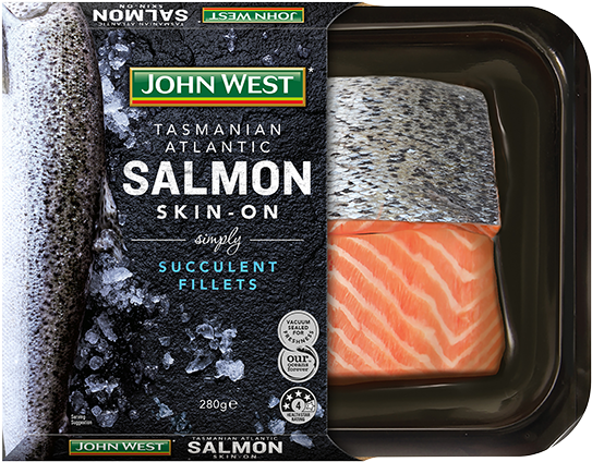 Fish - John West Skin On Salmon (560x460), Png Download