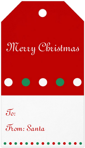 Personalized Tags Red And - Gift (600x600), Png Download