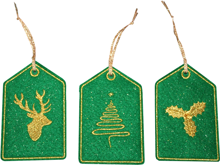Ith Golden Christmas Gift Tags - Gift (800x605), Png Download