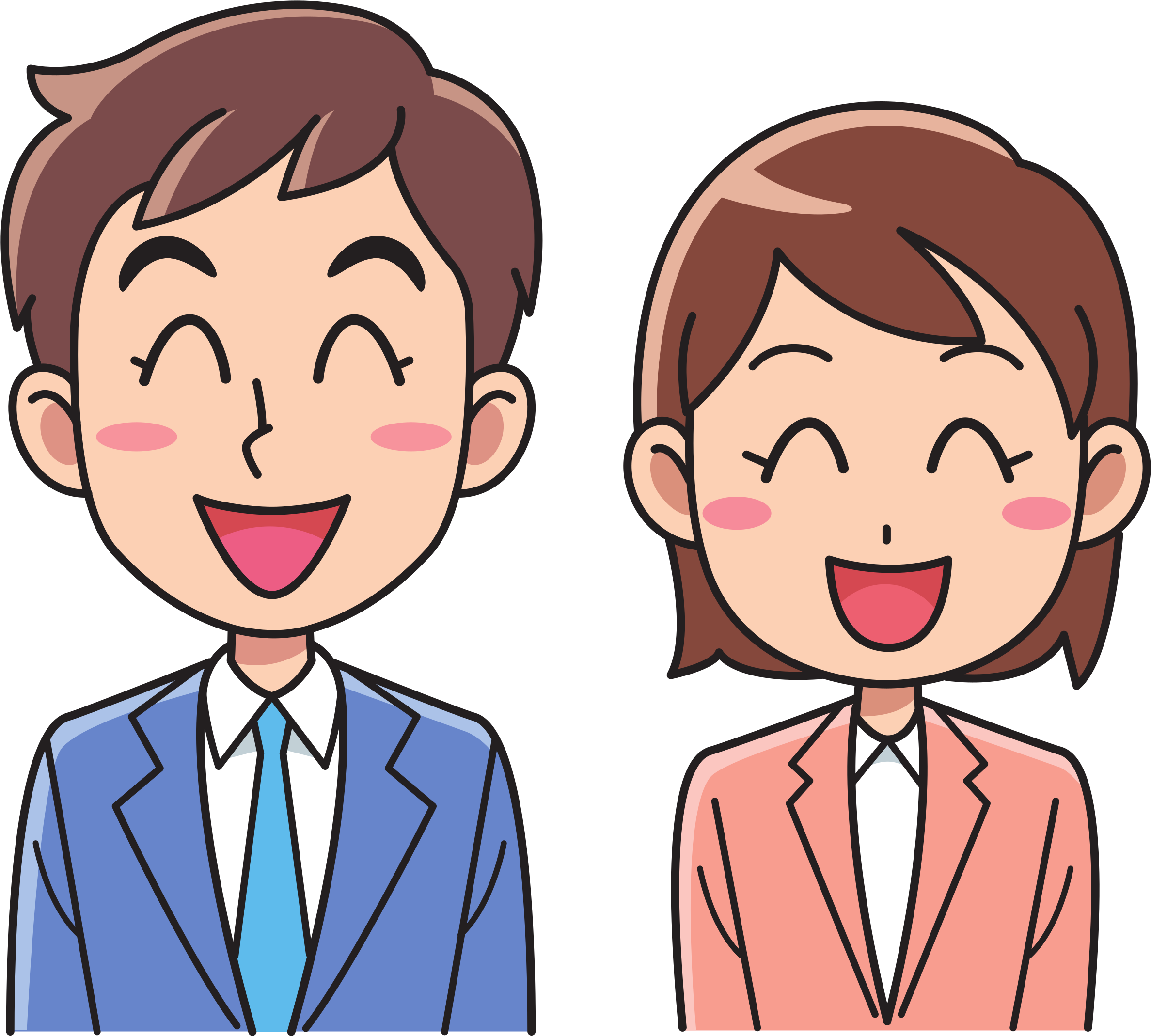 Jpg Royalty Free Stock Business Man And Woman Big Image - Clipart Man And Woman (2400x2163), Png Download