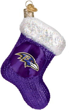 Baltimore Ravens Stocking Ornament - Minnesota Vikings Stocking Ornament (387x387), Png Download