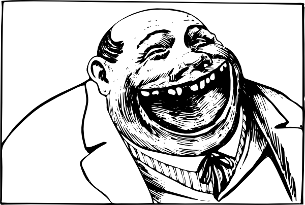 How To Set Use Big Man Laughing Clipart (600x404), Png Download