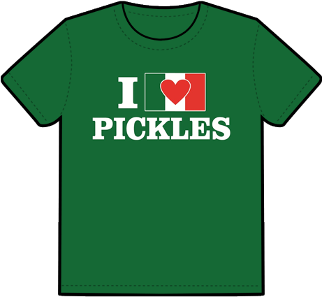 T-shirt I Heart Pickles Italian Flag - Charley Varrick Dvd (460x460), Png Download
