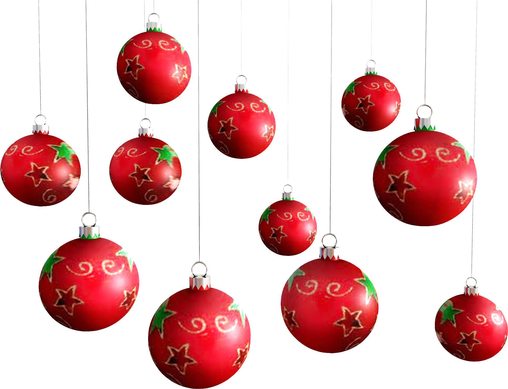 Christmas Balls Png Photos - Christmas Tree Balls Png (2000x1500), Png Download