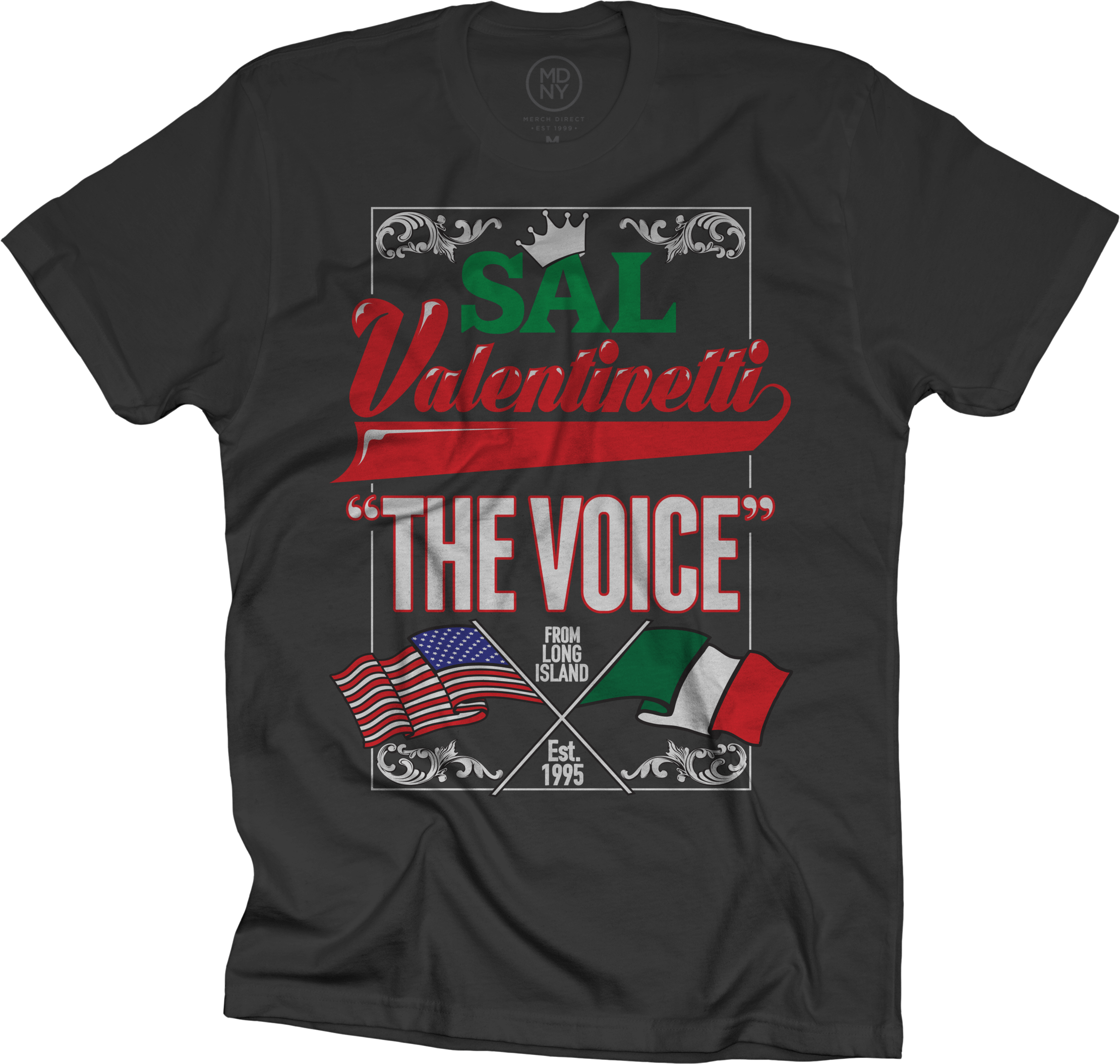 Italian Flag On Black T-shirt $25 - Queen Adam Lambert Shirt (2259x2145), Png Download