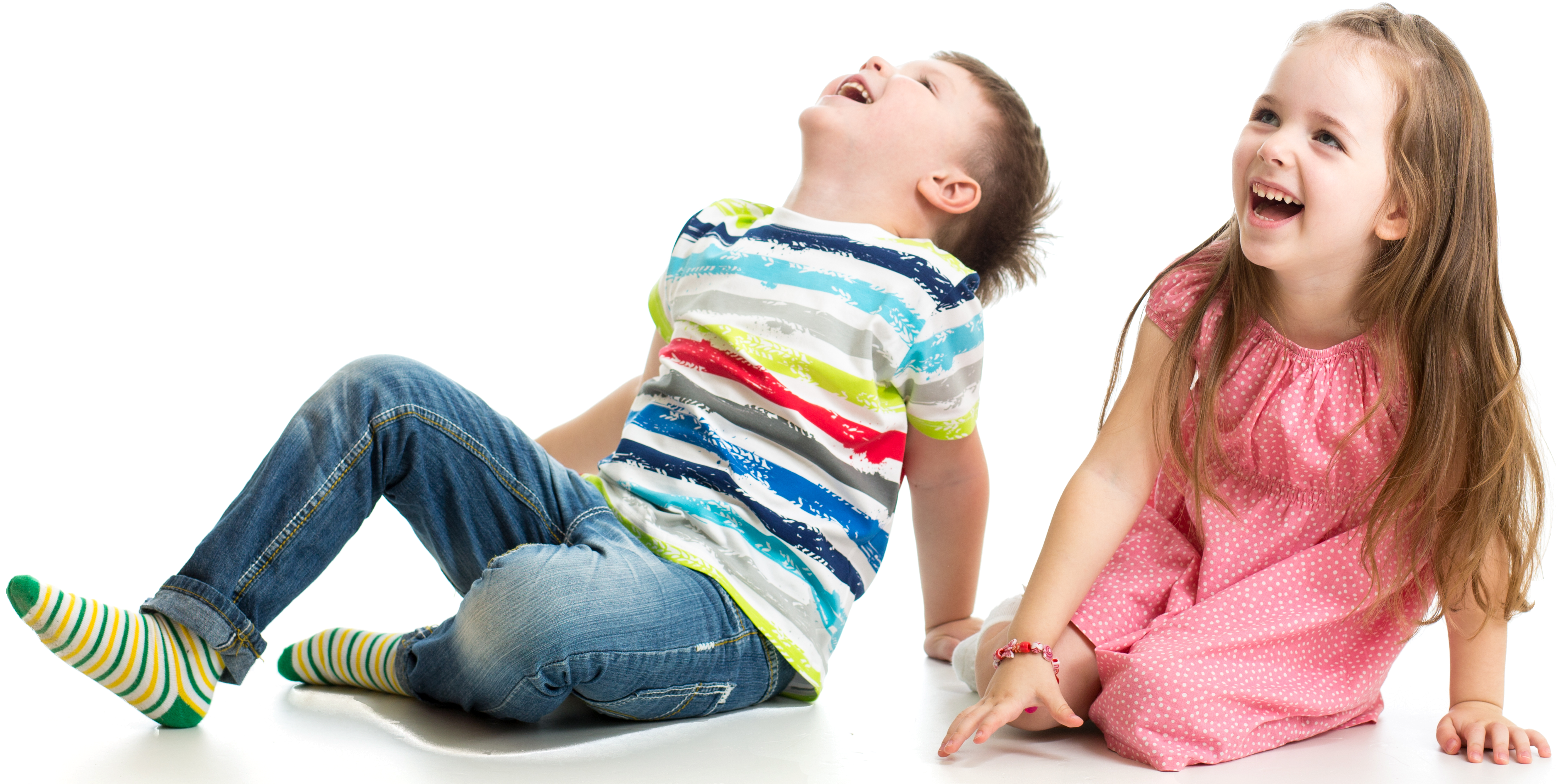 Home - Laughing - Boy And Girl Laughing (4908x2320), Png Download