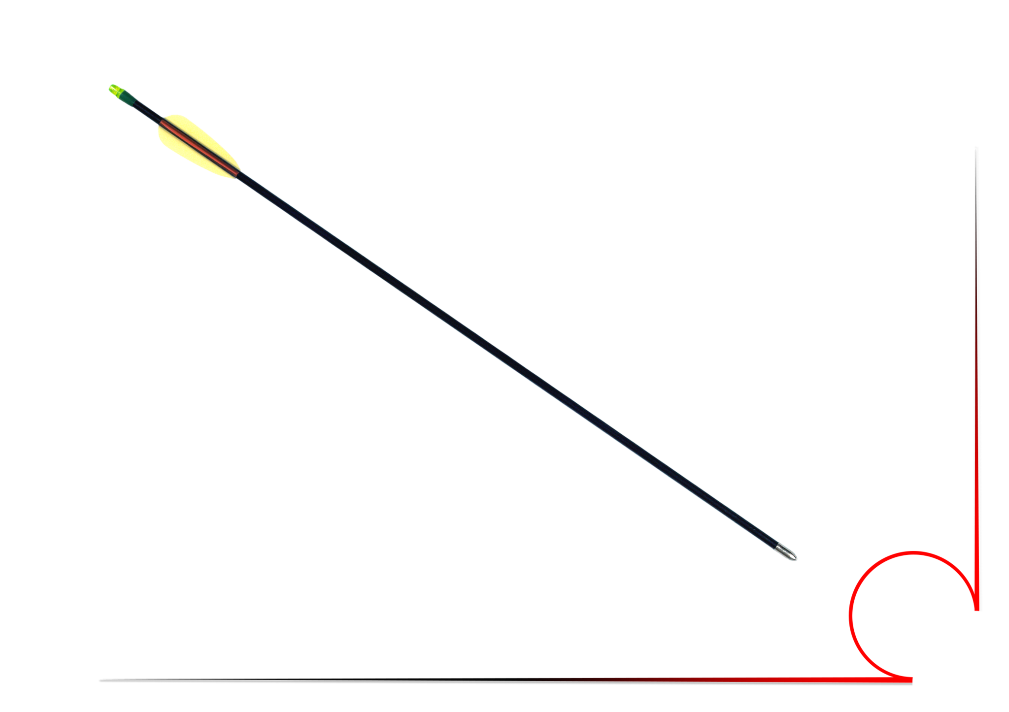 Download 28" Youth Archery Arrows 72pk Writing PNG Image with No