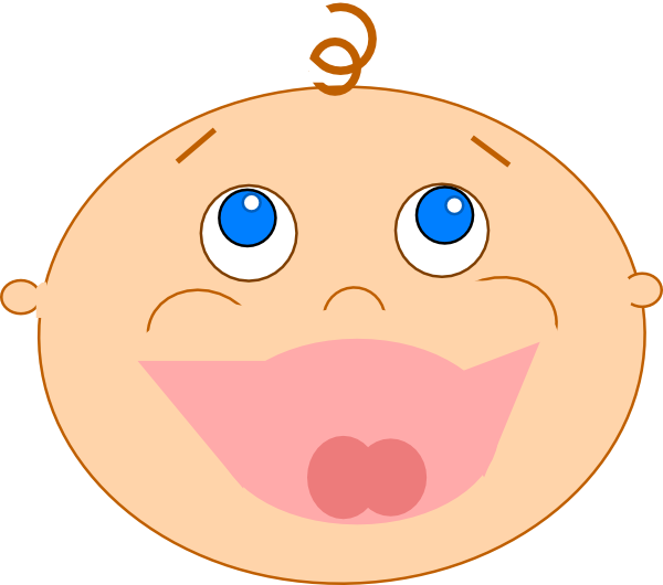 Laughing Baby Svg Clip Arts 600 X 530 Px (600x530), Png Download