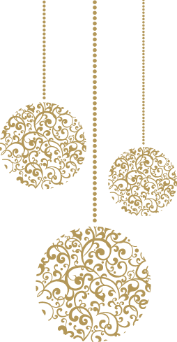Christmas Balls 2014 - New Year Balls Png (254x489), Png Download