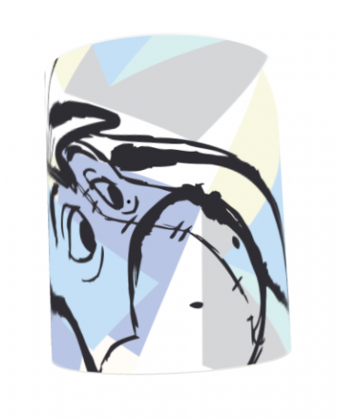 Disney Winnie The Pooh Geo Eeyore Ceramic Mug - Ceramic (460x460), Png Download
