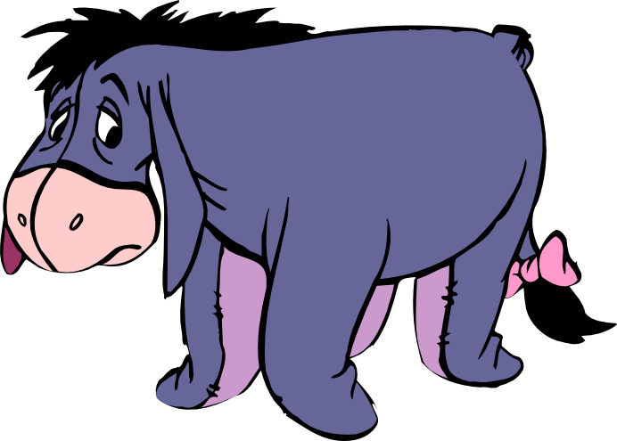 Eeyore Png Clipart - Donkey Of Winnie The Pooh (692x495), Png Download