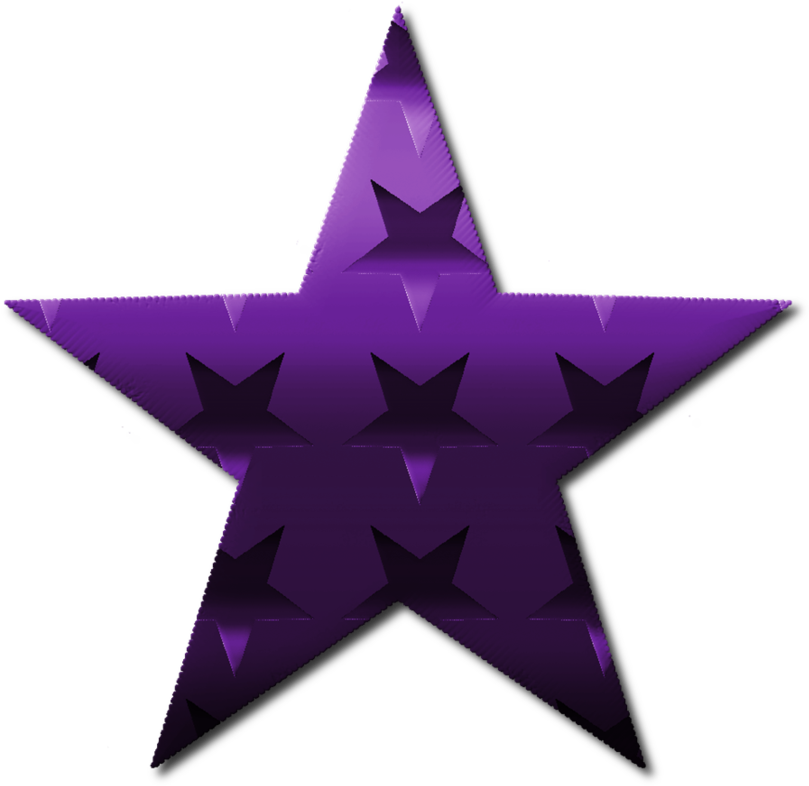 Stars Clipart Purple - Transparent Purple Star Clip Art (924x865), Png Download