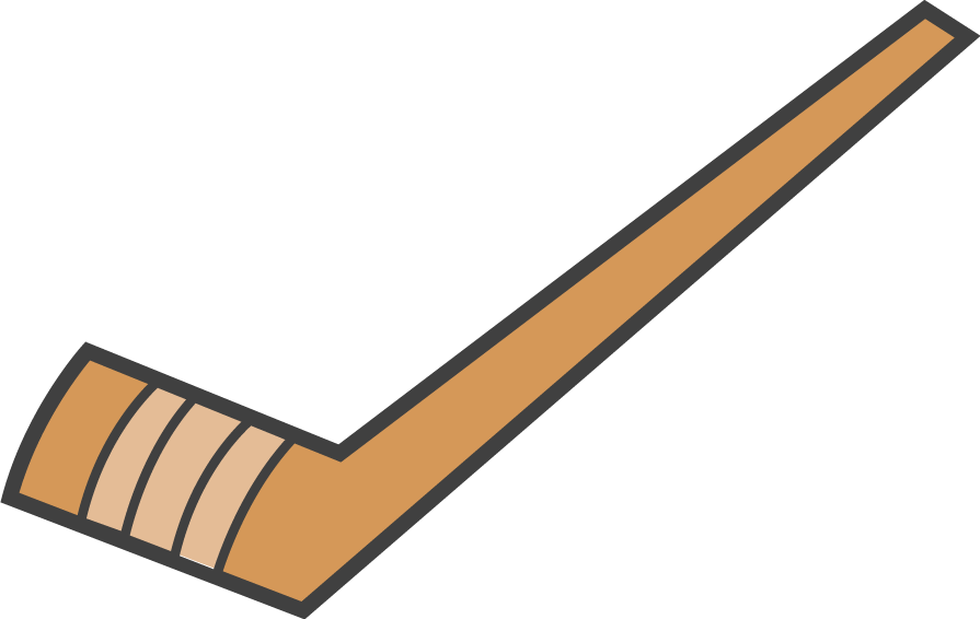 Baseball Bat Line Art - Ice Hockey Stick Png (895x566), Png Download