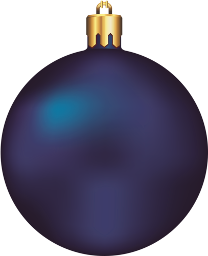 Ball Clipart Blue Christmas - Christmas Ornaments Transparent (415x508), Png Download