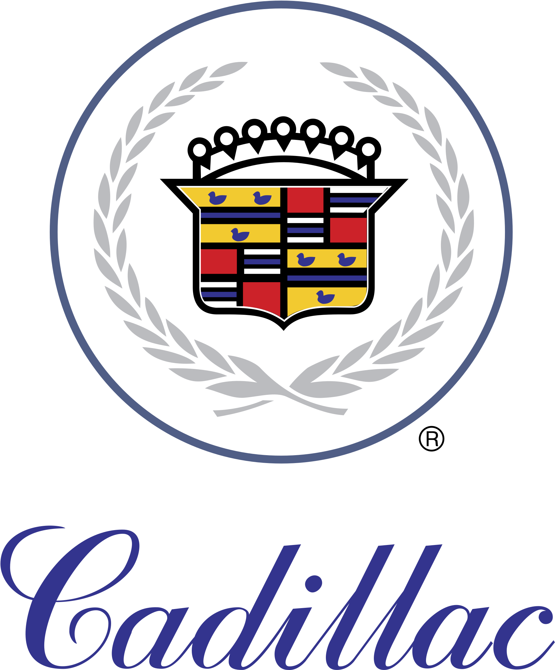 Cadillac Logo Png Transparent - Cadillac Logo Vector (2400x2400), Png Download