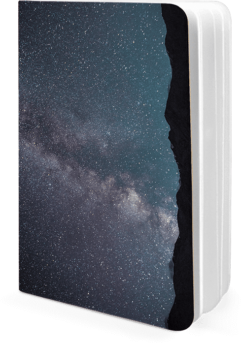 Dailyobjects Starry Night Sky A5 Notebook Plain Buy - Milky Way (600x700), Png Download