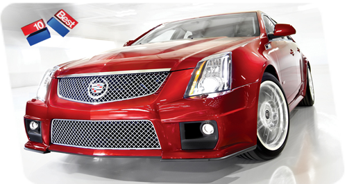 11 Cadillac's Cts-v Named Car And Driver 10best - Car (500x266), Png Download