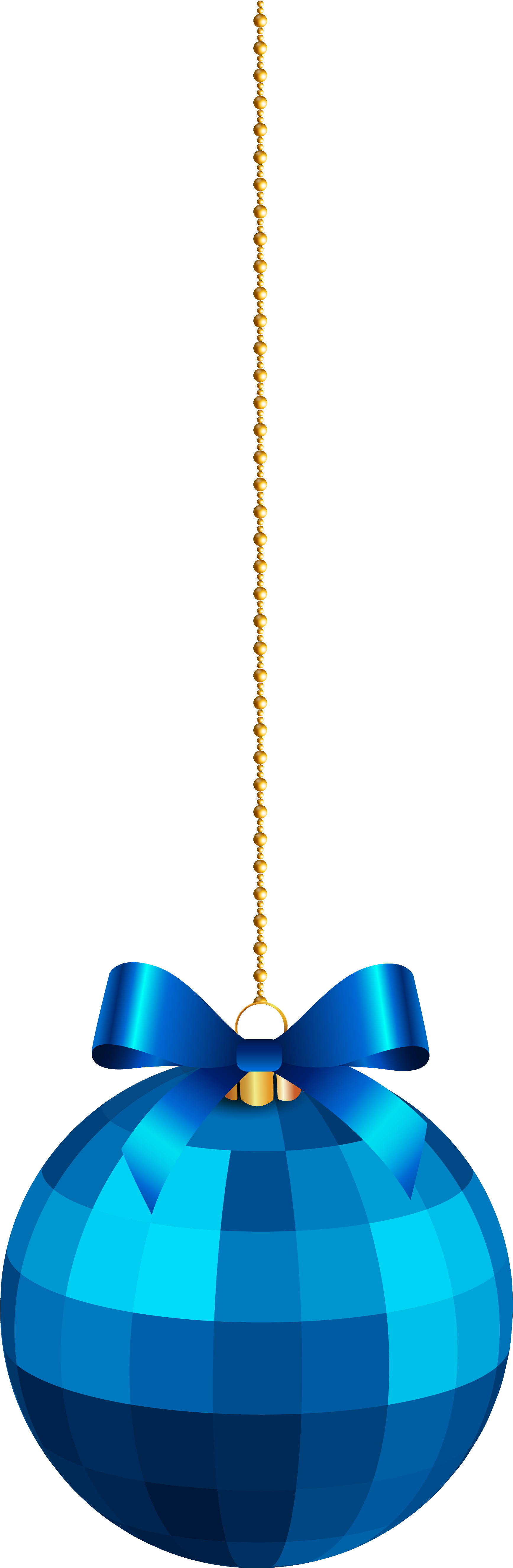 Hanging Christmas Ornaments Png Download - Blue Christmas Ball Hanging (1842x5356), Png Download