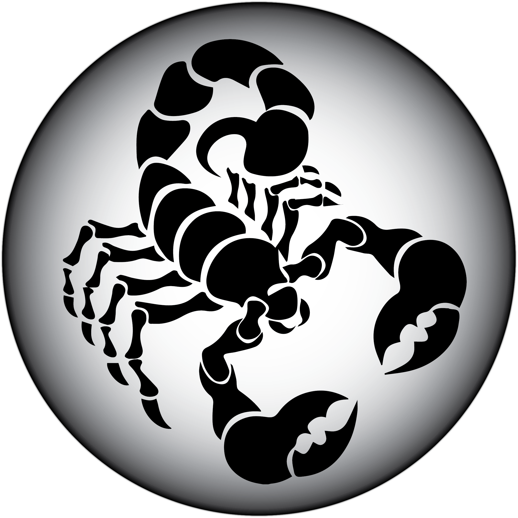 Black And White Png Image Saudia Arabia Gods Plan Sweetp - Scorpion Logo Png (2120x2120), Png Download