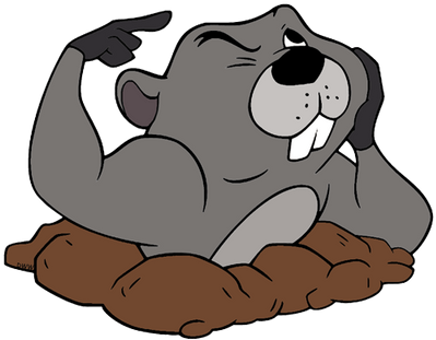 Winnie The Pooh Gopher Coming Out Of His Hole - Gopher (400x400), Png Download