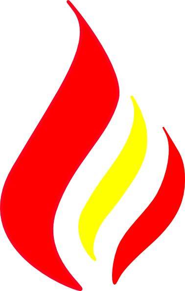 Flames Color Cliparts - Flame Colored Torch Icon Png (378x595), Png Download