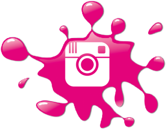 Instagram Services - Blue Paint Splash Clipart (360x360), Png Download