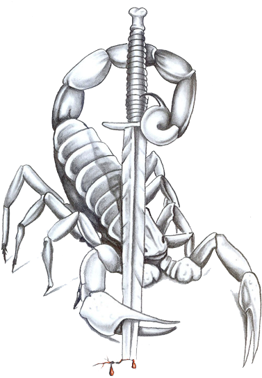Scorpion Tattoos Free Download Png - Diseños De Tatuajes Escorpiones (400x544), Png Download