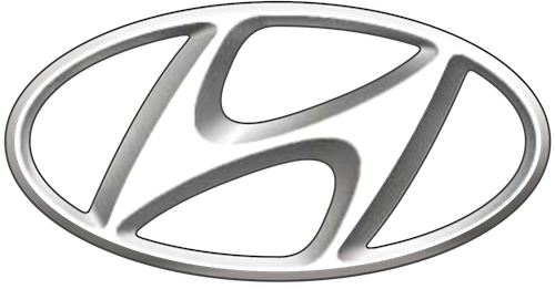 Hyundai To Bring Carplay Features To Select Models - Transparent Background Hyundai Logo (500x261), Png Download