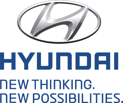 Hyundai Logo - Hyundai Body Kit - Rear Skirt. Marathon Blue (uu9) (400x333), Png Download
